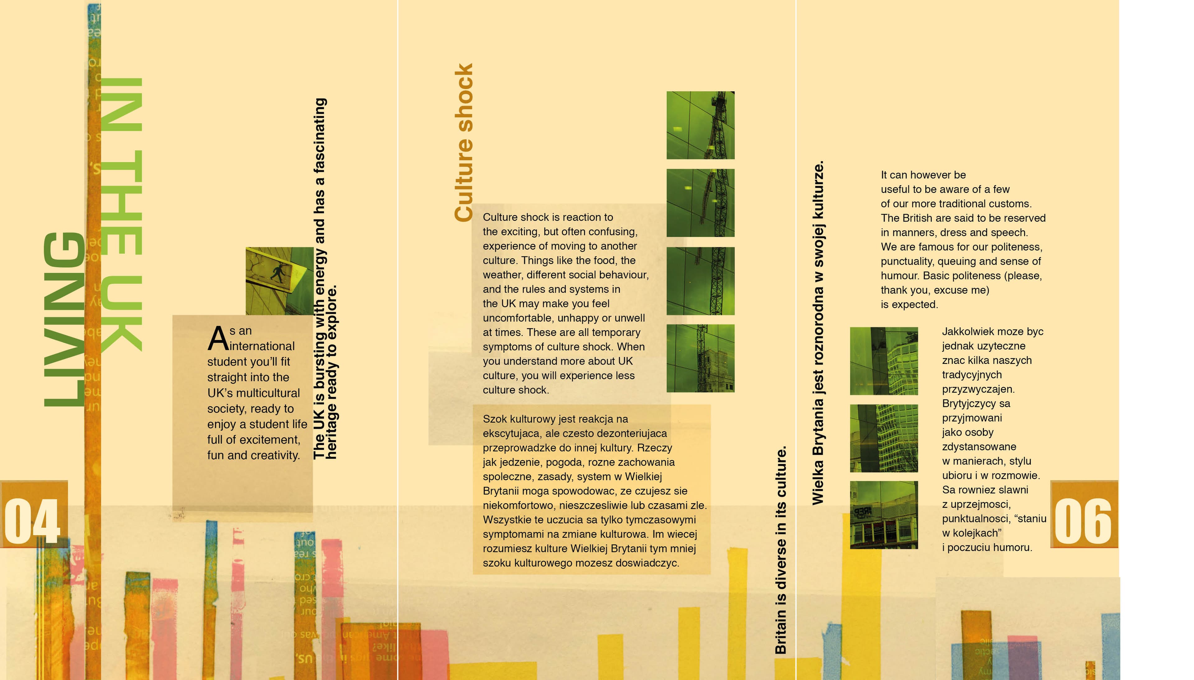 Student Handbook double-page spread
